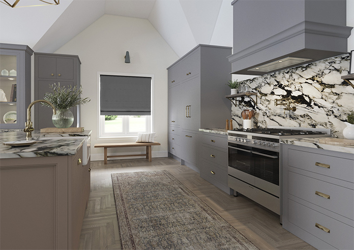 Medina, Dark Charcoal - Roman Blind - Image 6